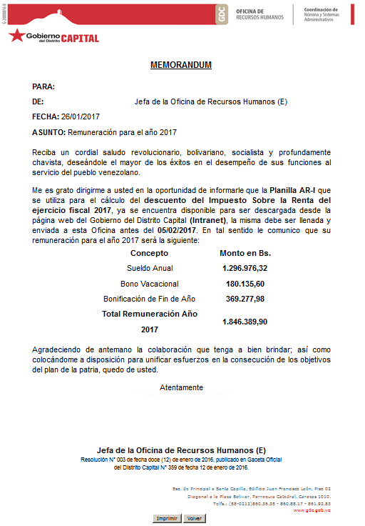MEMO ARI
