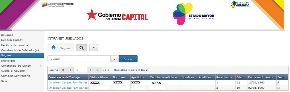 PANTALLA SEGURO